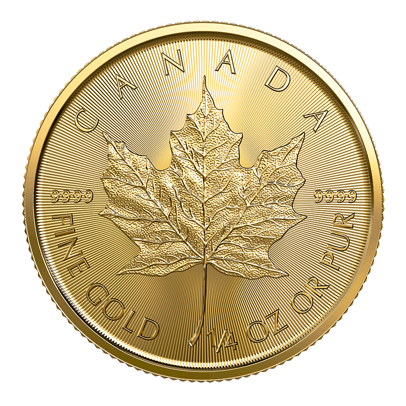Image pour Pièce feuille d'érable en or de 1/4 once (2023) à partir de Métaux précieux TD